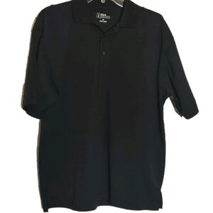 PGA Tour Men's Classic Black Polo Shirt